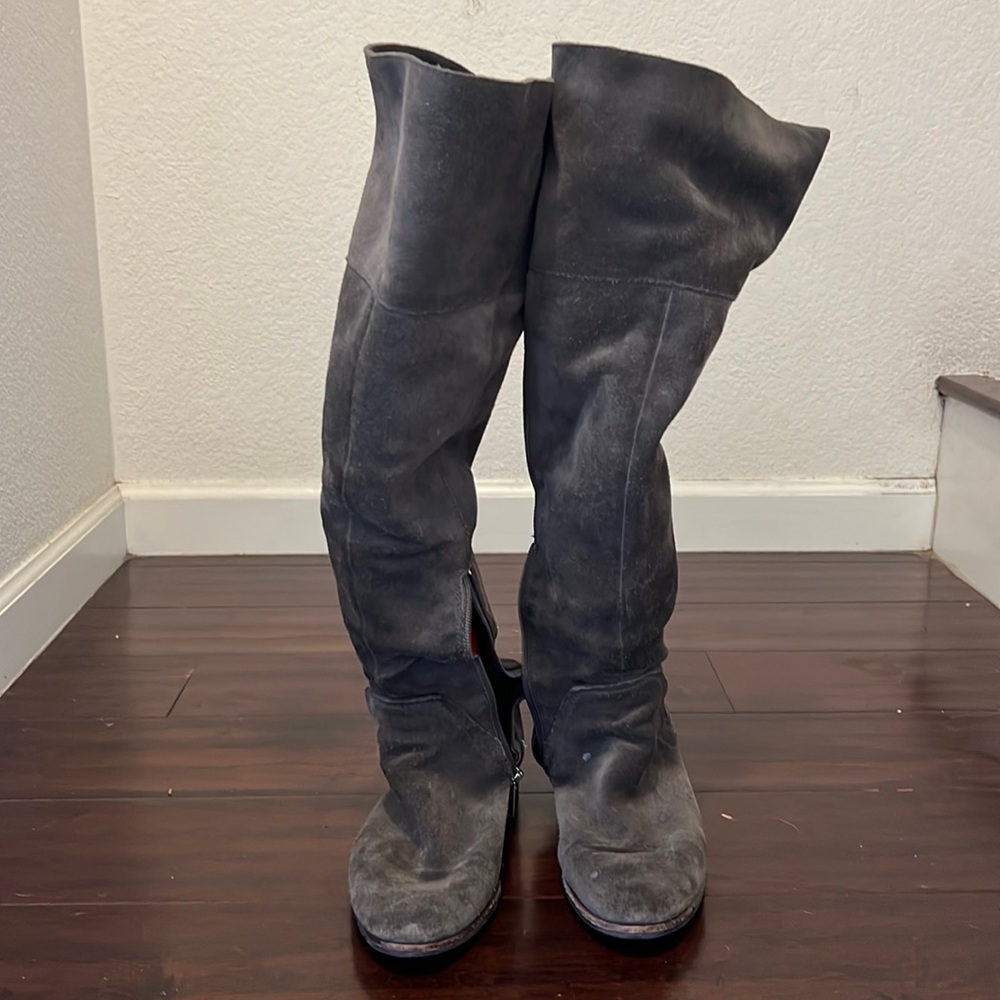 Size 7.5 M graystone over the knee boots Sam Edelman